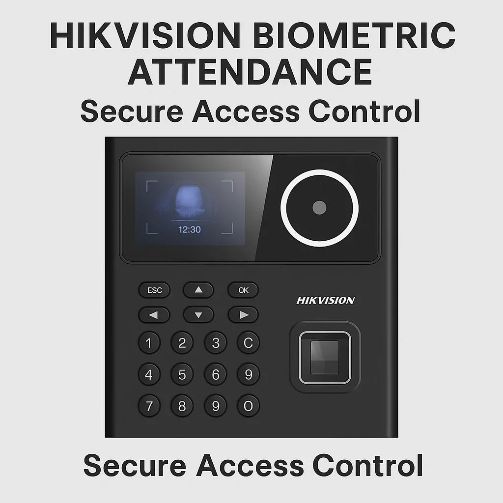 Hikvision biometric attendance and access control device with fingerprint scanner and keypad
