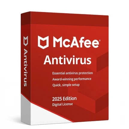 McAfee Antivirus 2025 Edition – 1 PC, 3 Year Digital License | Instant Delivery Email & WhatsApp