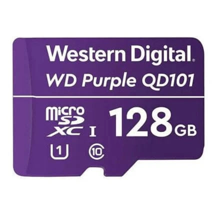 WD Purple 128GB microSD Card – CCTV-Optimized Surveillance Storage | Rugged & Reliable