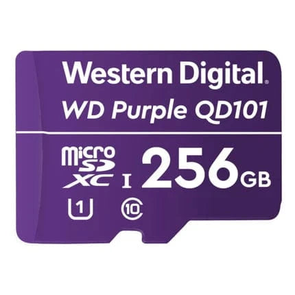 WD Purple 256GB microSD Card – CCTV-Optimized Surveillance Storage | Rugged & Reliable