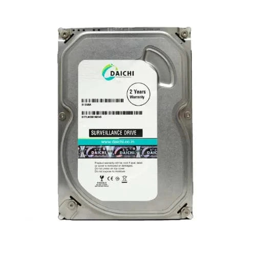 Daichi 1TB Surveillance Hard Drive – 3.5" SATA for CCTV DVR | 24x7 Video Recording