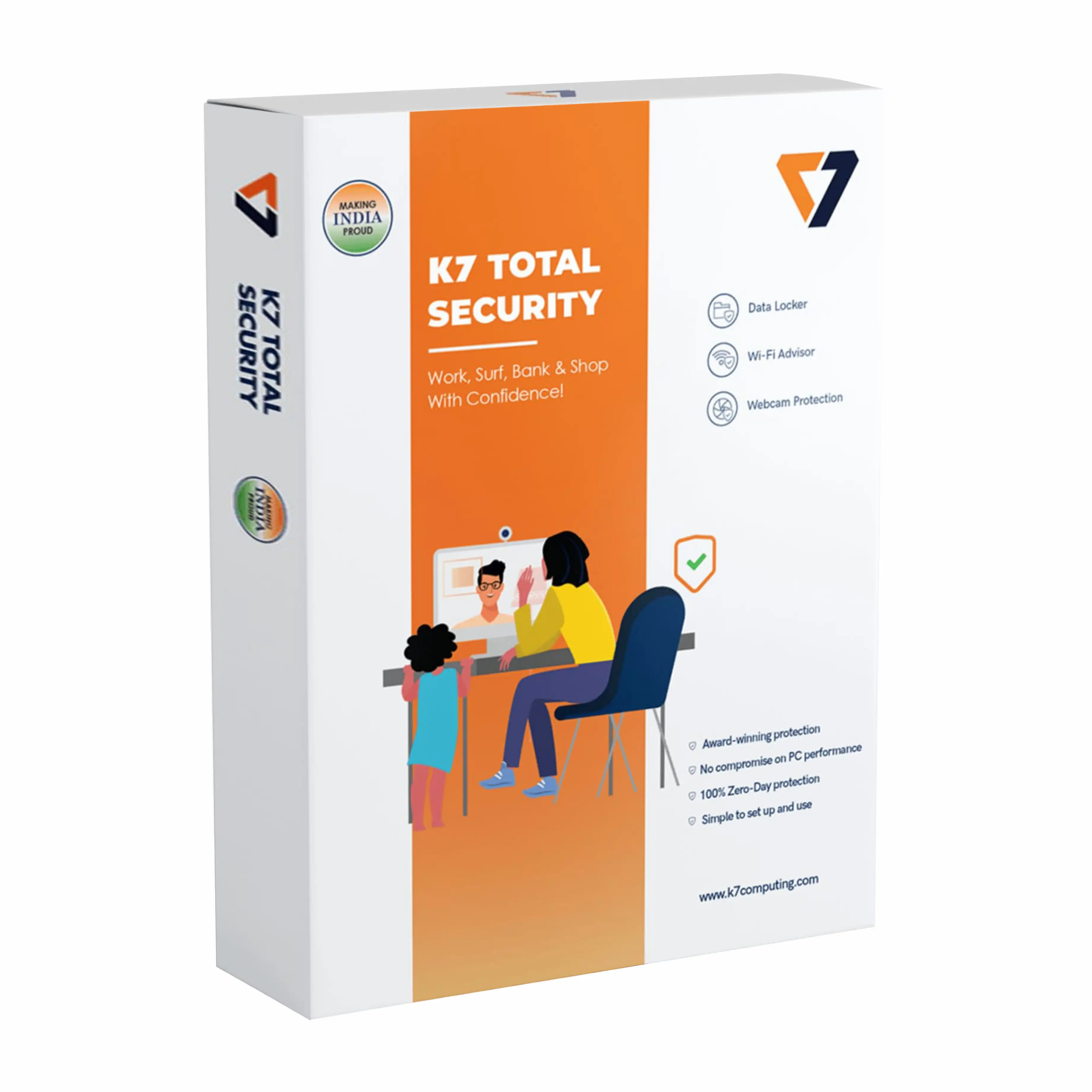 K7 Total Security 1PC 1Year – Genuine License Key with Instant Delivery by Manpra.in