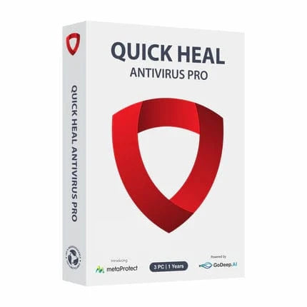 Quick Heal Antivirus Pro - 3 PC 1 Year | Instant Email & WhatsApp Delivery