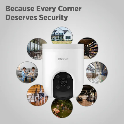 EZVIZ H8c 4G Pan & Tilt Outdoor Camera | 3MP, SIM Card Support