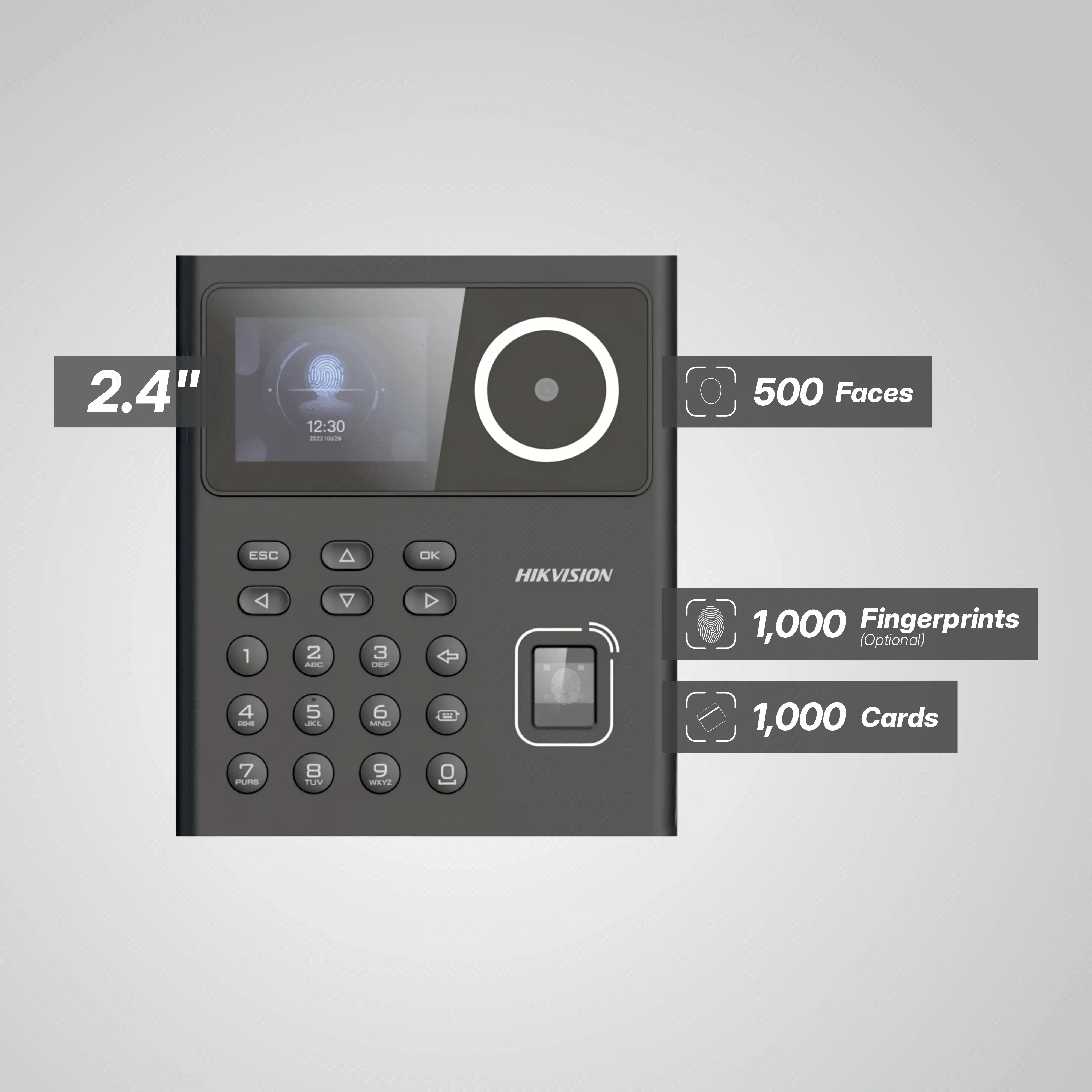 Hikvision Value Series DS-K1T320MFWX Face Recognition Terminal | Wi-Fi | Access Control | Time Attendance (Cash on Delivery)