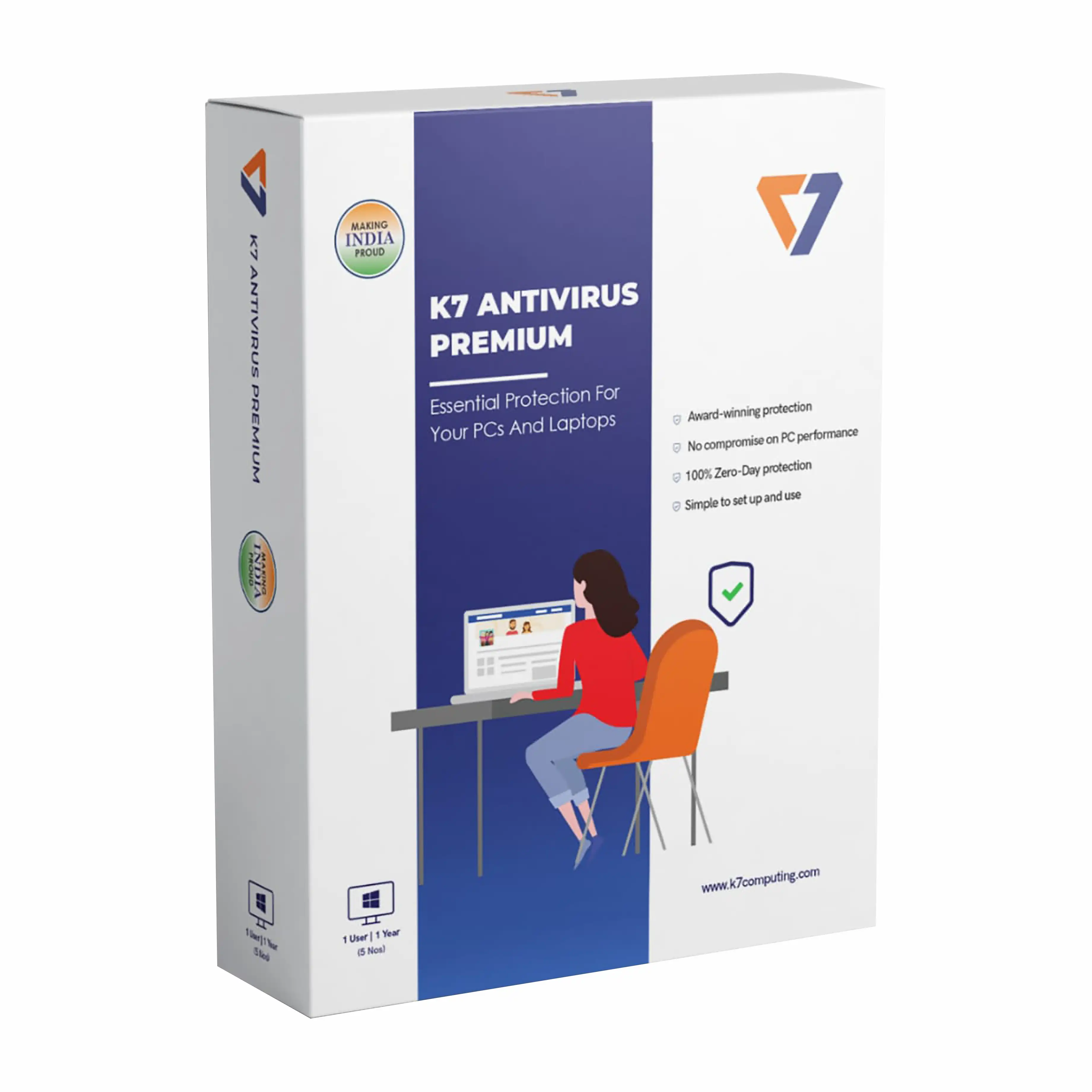 K7 Antivirus Premium 1PC 1Year – Genuine License Key with Instant Email Delivery by Manpra.in