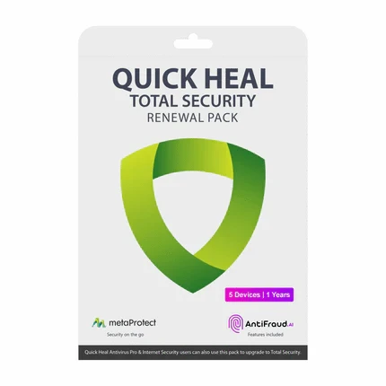 Quick Heal Total Security Renewal 1 PC 1 Year  – Upgrade Silver Pack | Instant Delivery Email & WhatsApp